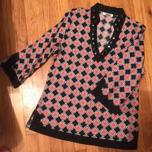 Black & Pink Tunic - Size L